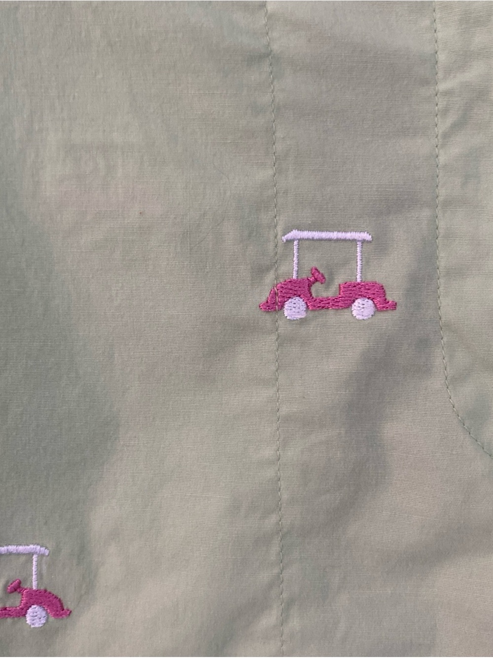 Lilly Pulitzer Pants Womens 10 Neon Green Golf Theme Embroidered Preppy Cropped - Picture 6 of 8